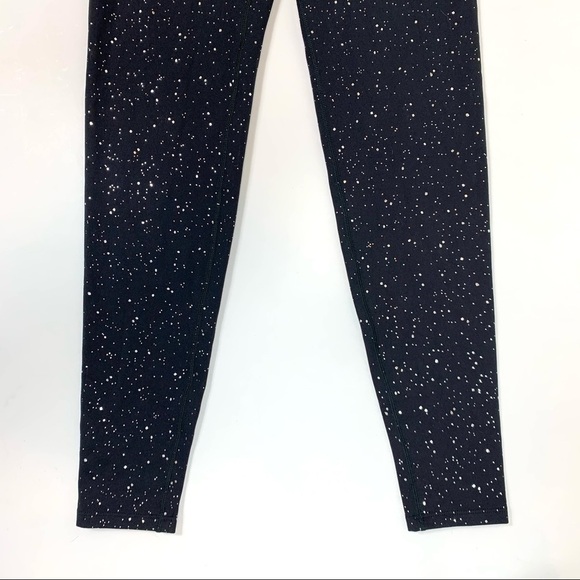 WITH Wear it to Heart Black Silver Freckle Dot Leggings Size Medium - Picture 11 of 11